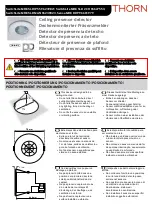 Preview for 1 page of Thorn Sensa MRE DDP 96601979 Manual