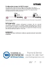 Preview for 4 page of Thorne & Derrick rotronic CF3-W-US Installation Manual