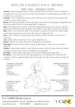 Preview for 4 page of Thorne BEES ON A BUDGET W.B.C. BEEHIVE Assembly Instruction Manual