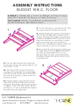 Preview for 5 page of Thorne BEES ON A BUDGET W.B.C. BEEHIVE Assembly Instruction Manual