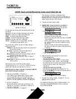 Preview for 1 page of Thornton Mettler Toledo 200CR Initial Setup