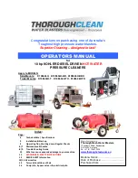 Preview for 1 page of ThoroughClean D10M-36H Operator'S Manual