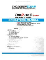 ThoroughClean D10R-30C Trailer Operator'S Manual preview