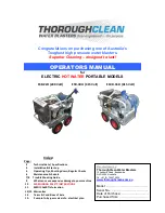 ThoroughClean E10R-36H Operator'S Manual preview