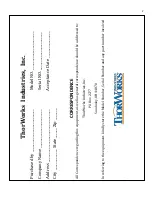 Preview for 4 page of ThorWorks Industries SealMaster 300 Series Owner'S Manual