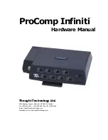 Thought Technology Ltd. Procomp Infiniti Hardware Manual preview