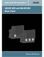 Preview for 1 page of Thrane&Thrane SAILOR 6101 Installation And User Manual