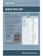 Thrane&Thrane SAILOR 900 VSAT System Quick Manual preview