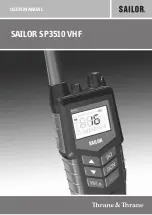 Предварительный просмотр 1 страницы Thrane&Thrane SAILOR SP3510 User Manual