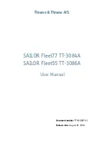 Preview for 2 page of Thrane&Thrane SAILOR TT-3084A Fleet 77 User Manual