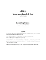 Thrax Audio ARES Operating Manual preview