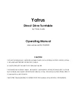 Thrax Audio Yatrus Operating Manual preview