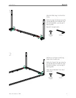 Предварительный просмотр 3 страницы three h Hook Up Community Table Instructions Manual