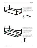 Предварительный просмотр 5 страницы three h Hook Up Community Table Instructions Manual