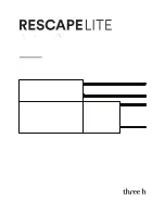 Preview for 1 page of three h Rescape Lite Instructions