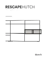 Предварительный просмотр 1 страницы three h Rescape Instructions