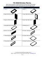 Предварительный просмотр 2 страницы threeposts YD-5022 Product Instructions