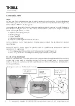 Preview for 12 page of THRILL CUBE User And Maintenance Manual