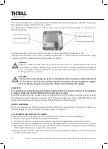 Preview for 10 page of THRILL VORTEX F1-PRO User And Maintenance Manual