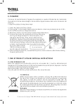 Preview for 14 page of THRILL VORTEX F1-PRO User And Maintenance Manual