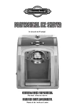 Throwback Professional Ice Shaver Instruction Manual preview