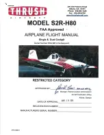 THRUSH S2R-H80 Flight Manual preview