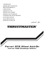 Предварительный просмотр 1 страницы Thrustmaster Ferrari 458 Challenge Edition User Manual