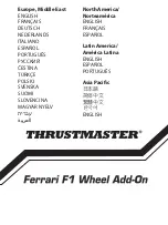 Thrustmaster Ferrari F1 Wheel Add-on Manual preview