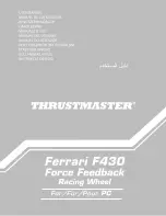 Thrustmaster Ferrari F430 User Manual preview