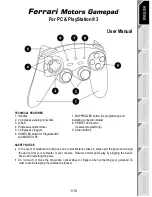 Preview for 2 page of Thrustmaster FERRARI MOTORS User Manual