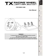 Preview for 2 page of Thrustmaster TX racing wheel User Manual