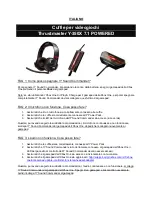 Preview for 6 page of Thrustmaster Y-350X 7.1 POWERED Faqs