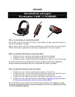 Preview for 8 page of Thrustmaster Y-350X 7.1 POWERED Faqs