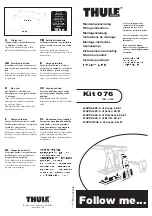 Thule 076 Fitting Instructions preview