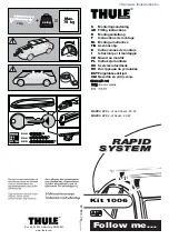 Thule 1006 Fitting Instructions Manual preview