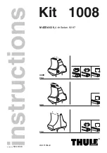 Предварительный просмотр 1 страницы Thule 1008 Instructions Manual