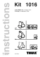 Thule 1016 Instructions Manual preview