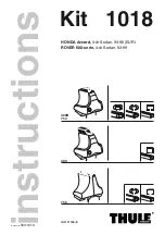 Thule 1018 Instructions Manual предпросмотр