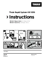 Thule 1036 Instruction Manual preview