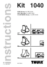 Thule 1040 Instructions Manual preview