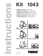 Preview for 1 page of Thule 1043 Instruction Manual