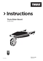 Preview for 1 page of Thule 11200350 Instructions Manual