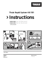 Preview for 1 page of Thule 1151 Instruction Manual