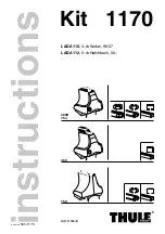 Preview for 1 page of Thule 1170 Instructions Manual