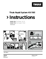 Thule 1193 Instructions preview