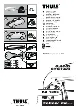 Preview for 1 page of Thule 1306 RAPID SYSTEM Fitting Instructions Manual