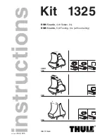 Preview for 1 page of Thule 1325 Kit Instructions Manual