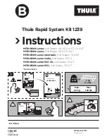 Preview for 1 page of Thule 141239 Instructions