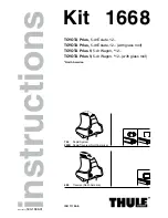 Preview for 1 page of Thule 1668 Instructions Manual