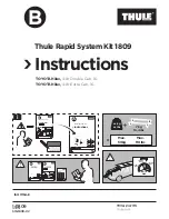 Thule 1809 Instruction Manual preview